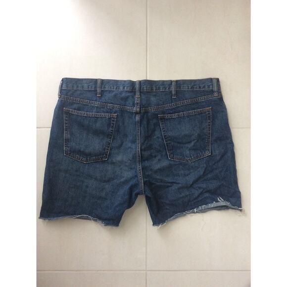 Old Navy Denim Jean Shorts Loose Ample Cut Off Frayed - Picture 6 of 8